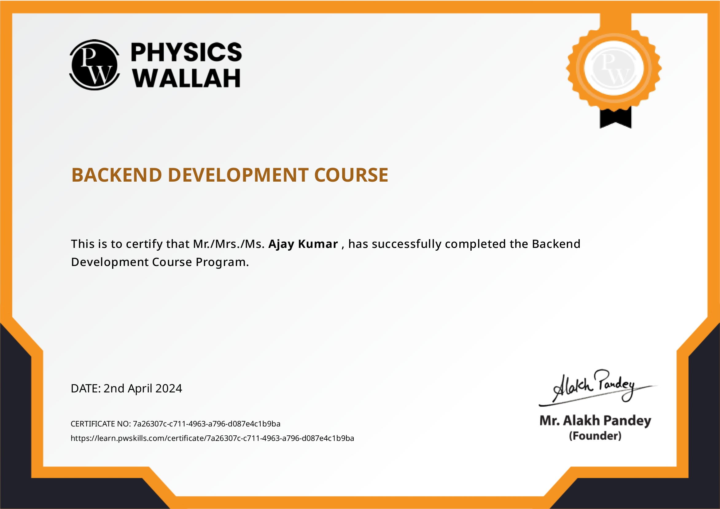 BackEnd Developer